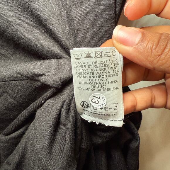 Isabel Marant Etoile Naerys Ruched Stretch Jersey Maxi Shirt Dress Sz 42 / 10 - Picture 13 of 15